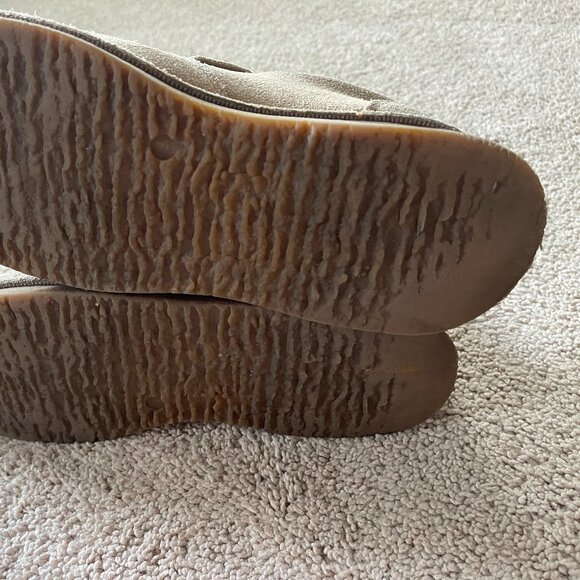 American Eagle 90s vintage gum wedge sole women's size 8 suede slip on. Grunge - Picture 6 of 6